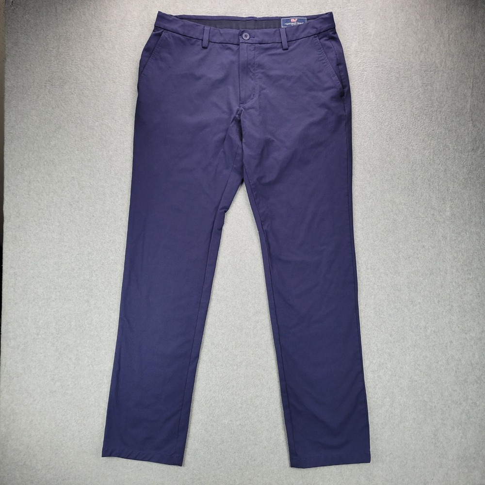 Vineyard Vines Pants Mens 34x34 Navy Blue Performance Chinos